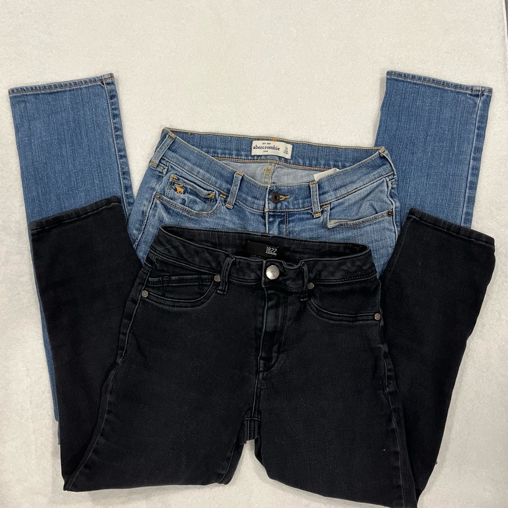Abercrombie Kids Denim Jeans Bundle 2Pc - Size 14/16